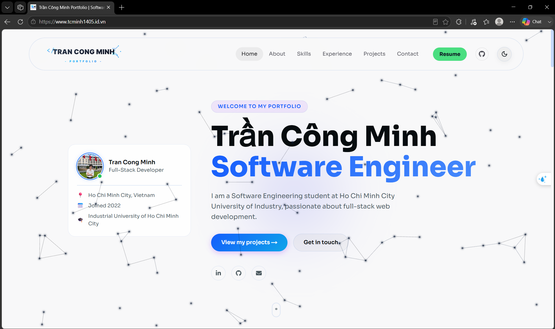 Tran Cong Minh — Interactive Portfolio